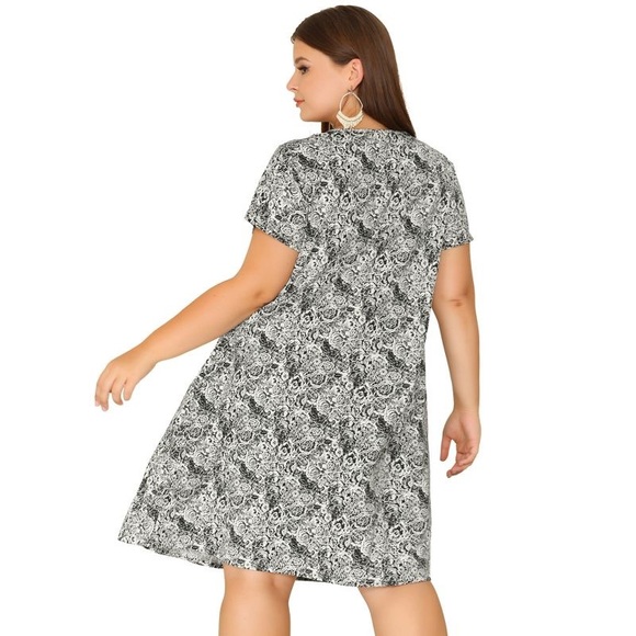 Agnes Orinda Floral Inverted Box Pleat Boho Dress - Picture 3 of 13